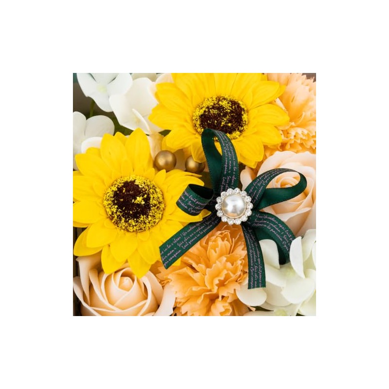 Q-FLA Bath Fragrance Flower Shaped Bath Salt, Flower Arrangement Box,