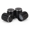 Yibuy 10pcs Aluminum Volume Control Dome Knob Swivel Knob for