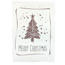 Bare & Co. - Seeded Christmas Card - Neutral Christmas Tree