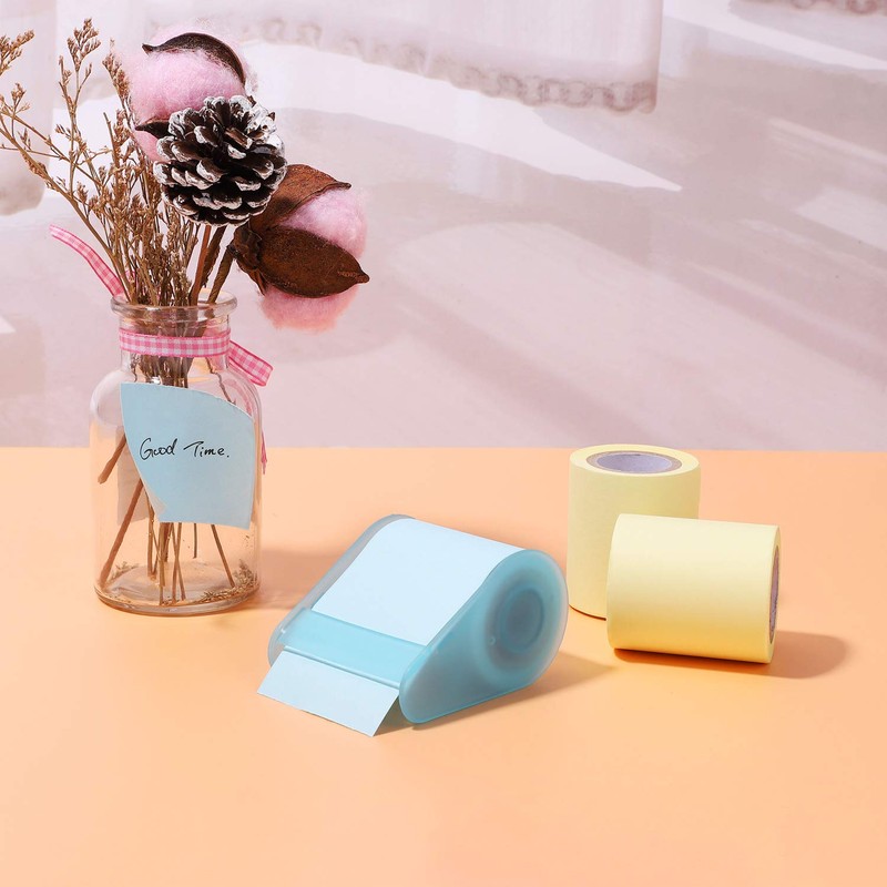 5Pack Sticky Notes Roll Self-Stick Note Pads Memo Message Pad
