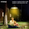 intelamp Solar Pendant Lights Indoor Outdoor, 4000mAh Gazebo Shed Chandeliers
