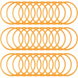 Deekin 40 Pcs Agility Rings Speed and Agility Training Rings Exercise Speed Ring Circle Jumping Hoops for Training Toss Equipment, 15" (Orange)