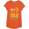 I'm a Men's 90's R&B Hip Hop T-ShirtColor: Women-orange, Size: