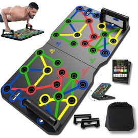 AERLANG Extra Large Push Up Board 26.2" x 13.8", Portable 30-in-2 Workout Set for Push Up, Multi-functional Pushup Stands for Strength Training, Fat Burning Push Up Bar for Home Gym