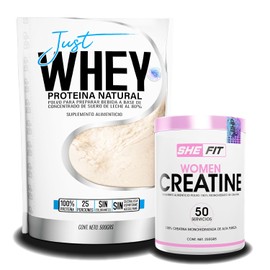 Bhp Nutrition - Bag Just Whey 500 Grs + Women Creatine 250 G