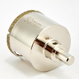 DaduoRi 2 Inch (50mm) Diamond Hole Saw with Pilot Bit, 50mm Tile Hole Saw with Center Drill Bit for Marble, Granite, Ceramics,Porcelain Tiles, Glass, 1-1/2" Depth of Cut for Thick Countertops