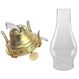 Light of Mine Replacement Parts Chimney and Queen Anne Burner (3" x 10" Regular Chimney)