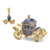 Luxury Giftware by Jere Bejeweled ROYAL BLUE Carriage w/Ring Pad