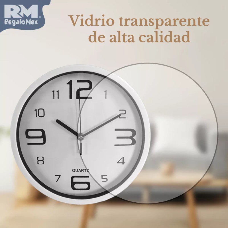 Rm Regalomex Reloj De Pared Análogo Función Con Cuarzo