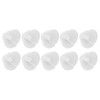 10pcs Hearing Amplifier Ear Plugs Flexible Horn Shaped Silicone Hearing