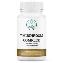 2nd Springs Organic Mushroom Complex - 7 Mushroom Blend Immune Support Nootropic & Cognitive