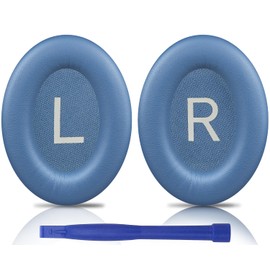 SOULWIT Earpads Replacement for Bose QuietComfort 45 (QC45)/QuietComfort SE (QC SE)/New Quiet Comfort Wireless Over-Ear Headphones, Ear Pads Cushions with Softer Protein Leather - Blue Dusk