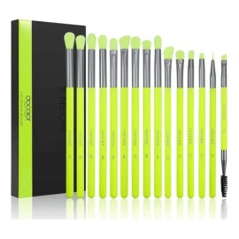 Brochas De Maquillaje Docolor Verde Neon 10 Piezas Color N1504                                                                                        