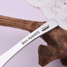 Spoon Guten Appe Gift Birthday Women Men Spoon Stainless Steel Idea Gifts Girls Son Ice Cream Spoon Soup