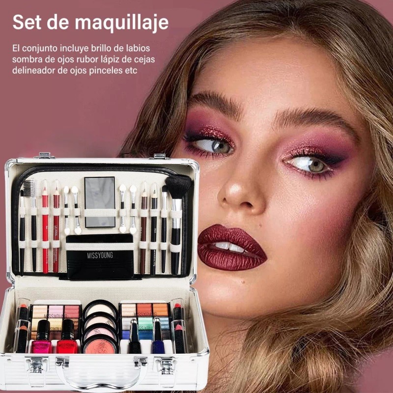 Gmdr Kit De Sombras Maquillaje Set Todo En Uno Neceser