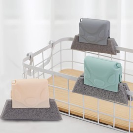 3 Pieces Creative Groove Cleaning Brush, Window Cleaning Brush, Groove Cleaning Brush, with 6 Replacement Cleaning Cloths, for Clean Window Grooves, Door Seams, Sinks and Corners