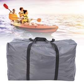 Gray Large Foldable Storage Carry Bag, Polyester Handbag Accessory for Canoeing Inflatable Boat, Kayaks Gas Boats, Fishing Boats, Rubber Boats(Gray)