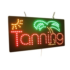 Tanning Sign, TOPKING Signage, LED Neon Open, Store, Window, Shop, Business, Display, Grand Opening Gift