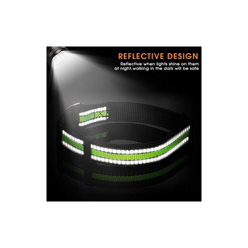 3 Pieces Dog Collar Reflective Dog Collar Nylon Dog Collar