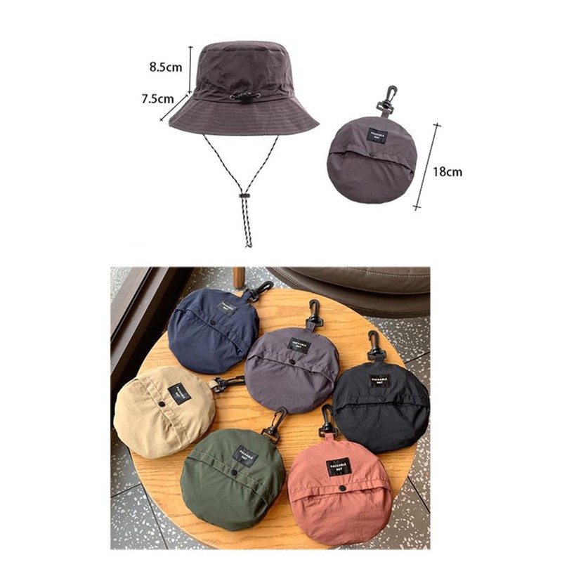Natiform Safari Hat, Foldable, Integrated Storage, Compact, UV Protection Hat,