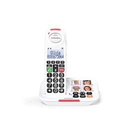 Swissvoice Xtra 2155 Big Button Phone for Elderly with Answering Machine -Cordless Big Button & Amplified Telephones - Hearing Aid Compatible Phones - Dementia Aids for the Elderly - Simple Telephone