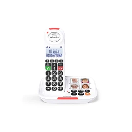 Swissvoice Xtra 2155 Big Button Phone for Elderly with Answering Machine -Cordless Big Button & Amplified Telephones - Hearing Aid Compatible Phones - Dementia Aids for the Elderly - Simple Telephone