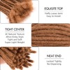 DAIXI 6-18 Inch 100% Real Human Hair Dreadlock Extensions for