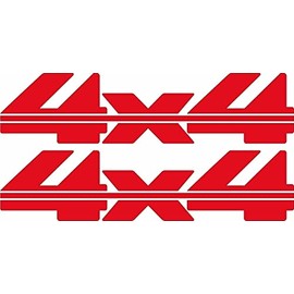Aftermarket Replacement for 1988-1997 4x4 Decals for Chevy Silverado GMC Sierra 1500 2500 RED
