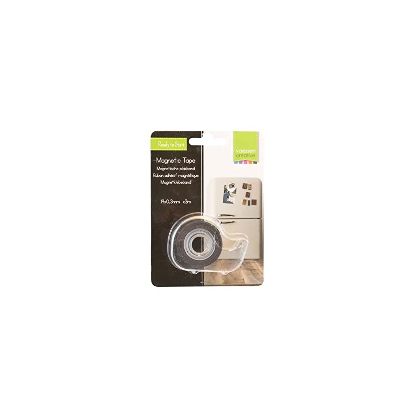 Vaessen Creative Tape, Magnetic Powder Bonded, Black, One Size