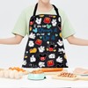 CMNIM Cartoon Mouse Aprons Mouse Cooking Aprons with Pockets Colorful