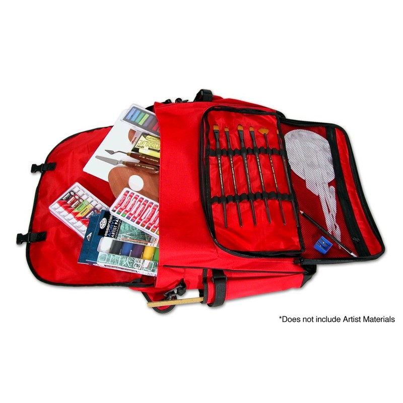 Royal & Langnickel Essentials Art Cargo Carry Bag, 1 pack,Red/Black
