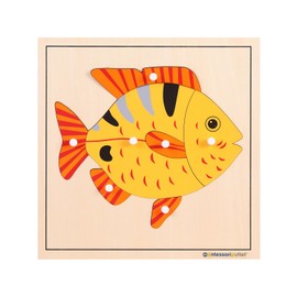 Montessori Outlet Fish Puzzle for Children 3-6 Years Montessori Education at School and Home