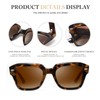 Foliful Womens Polarized Sunglasses for Women Men Classic Retro Square
