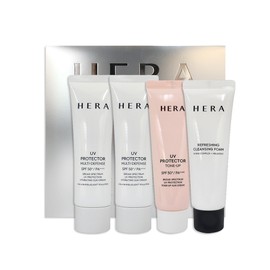 Hera UV Protector Multi Defense 2 Type Special 50ml x 2 + Tone Up 40ml + Foam 50ml / 헤라 UV 프로텍터 멀티 디펜스 2종 기획 50ml 2개 + 톤업 40ml + 폼 50ml