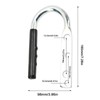 RV Caravan Boat Trailer Coupler Lift Handle Galvanized Steel Rubber