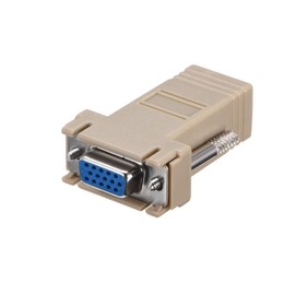 uxcell VGA Extender to RJ45 Network Cable Adapter DB15 Female Port to RJ45 Female Enternet for Multimedia Video