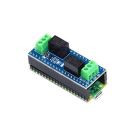 sb components Pico 3V Relay HAT 3volt 2 Channel Relay Board for Raspberry Pi Pico