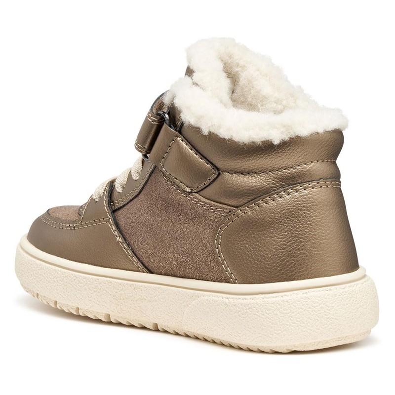 Geox J THELEVEN Girl B AB Sneaker, Grigio Fumo, 34