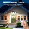 JEJOT Solar Security Light Outdoor Super Bright LED w/Remote Control,