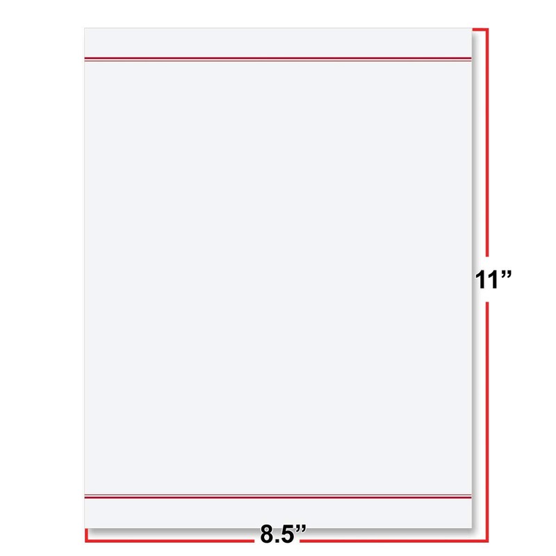 PaperDirect Red Executive Horizon Stationery, Letters, Cards, Invites, Border Papers,