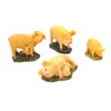 4 x Pigs and Piglets Christmas Figurines 6cm Birth Scene