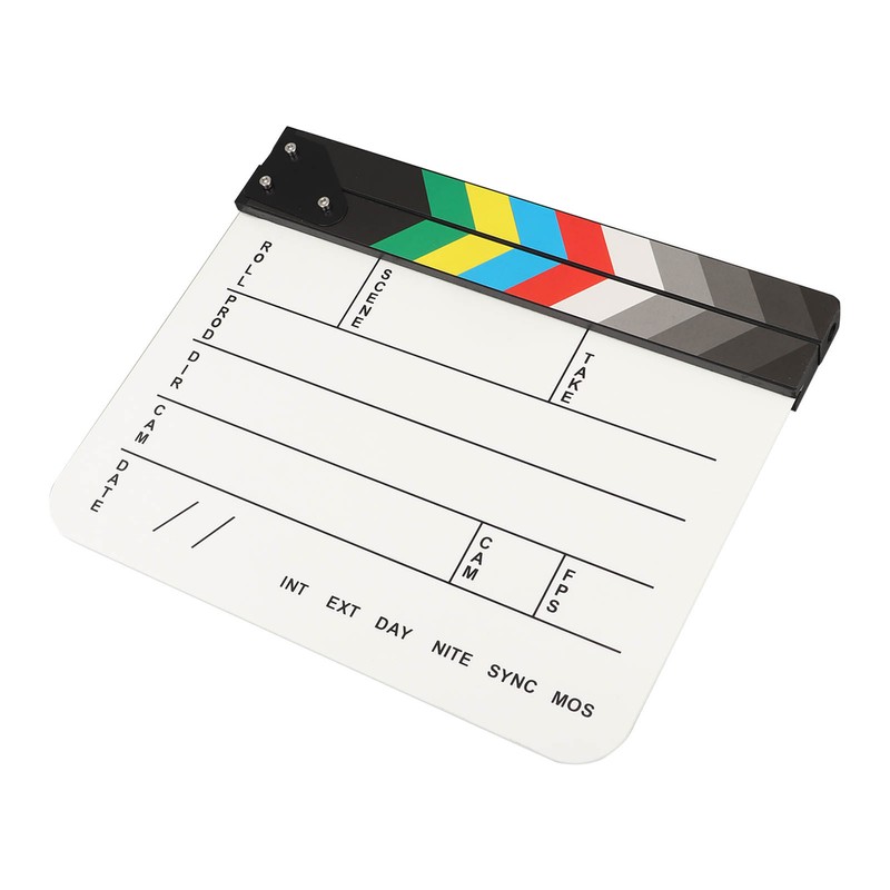 Acrylic Film Clapboard Professional Dry Erase Movie Props Clap Board