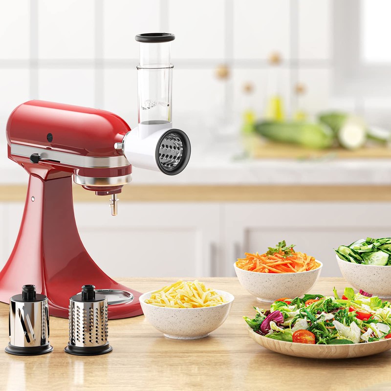 Slicer Shredder Attachment for KitchenAid Stand Mixers, Vegetable Cheese Grater