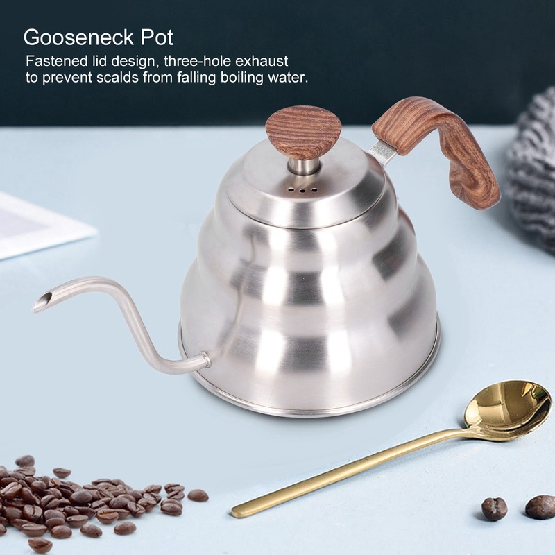 Stainless Steel Pour Over Coffee Tea Kettle Gooseneck Spout Pots