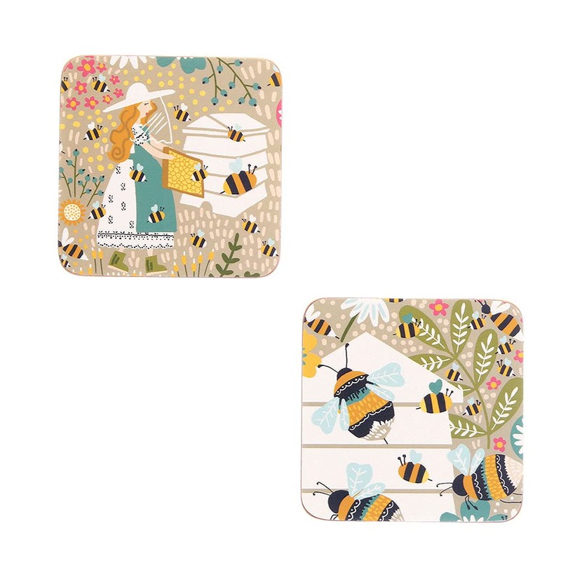 Bee Keeper Coaster Pk4