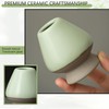 Ceramic Matcha Whisk Holder for Bamboo Chasen, Light Green Tea