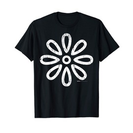 Vintage Inspired Flower Botanical Floral Graphic Design T-Shirt