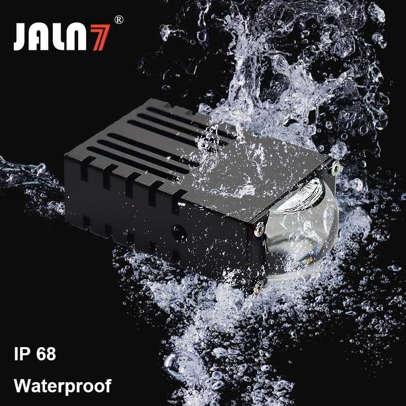 JALN7 2PC 50W Grile LED Light Pods Car Front Headlight