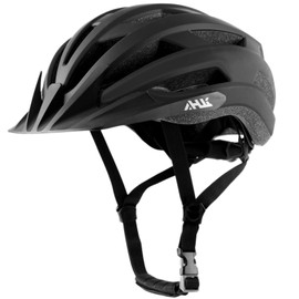 Youth Adult Road Bike Helmet, Men Women Adjustable Mountain Bicycle Helmet with Detachable Visor, 2 Sizes for Youth, Kids, Adult (Matte Black, L)