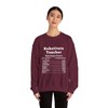 Substitute Teacher Nutrition Facts Sweatshirt for Teachers Appreciation Gift Cute